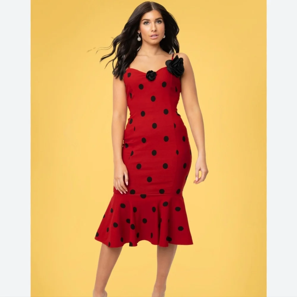strapless open back dress Dropped waist dress/ Red stripes and Aqua – PBJ LLC main image 1